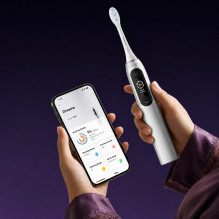 Dreame Elektrinis dantų šepetėlis su garso vibracija E10F Rinkinys Silver Dreame Elektrinis dantų šepetėlis su garso vibracija E10F Rinkinys Silver