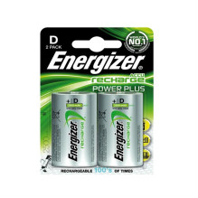 Įkraunami elementai Energizer D 2500 mAh, 2 vnt.