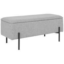 Hallway bench Watford, light gray, 36.5x95x46cm