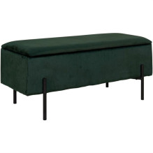 Hallway bench Watford, dark green color, 36.5x95x46cm
