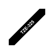 Labelling Tape - Brother TZe-325 Black on White Labelling Tape - Brother TZe-325 Black on White