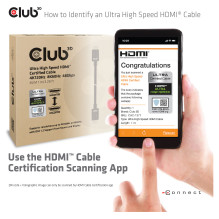Club3D HDMI Cable A - A 2.1 Ultra High Speed 10K HDR 1m retail