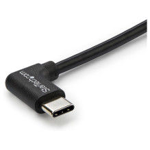 STARTECH.COM USB-C Cable Right Angled - Male/Male - 1m - USB 2.0 - USB Type-C Cable - 90 Degree USB C - USB-C to USB C -