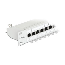 Delock 19? Patchpanel 24 Port Cat.6A grau