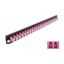 19? LWL Spleißbox Frontblende 24 Port LC Duplex violetinė 19? LWL Spleißbox Frontblende 24 Port LC Duplex violetinė