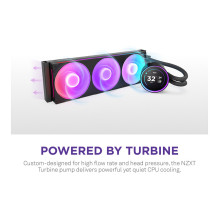 K NZXT KRAKEN Elite V2 420 RGB WaKü Black RL-KR42E-B2