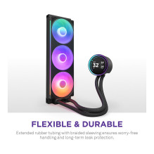 K NZXT KRAKEN Elite V2 420 RGB WaKü Black RL-KR42E-B2