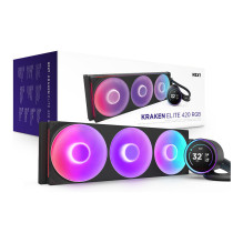 K NZXT KRAKEN Elite V2 420 RGB WaKü Black RL-KR42E-B2