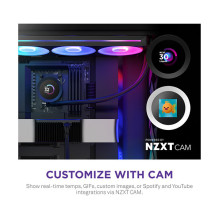 K NZXT KRAKEN Plus V2 360 RGB Display WaKü Black RL-KR360-B2 K NZXT KRAKEN Plus V2 360 RGB Display WaKü Black RL-KR360-B2