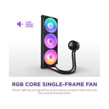 K NZXT KRAKEN Plus V2 360 RGB Display WaKü Black RL-KR360-B2