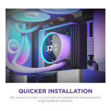 K NZXT KRAKEN Elite V2 420 RGB WaKü White RL-KR42E-W2