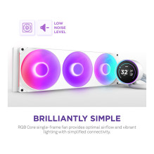 K NZXT KRAKEN Elite V2 420 RGB WaKü White RL-KR42E-W2