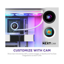 K NZXT KRAKEN Plus V2 360 RGB Display WaKü White RL-KR360-W2
