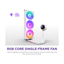 K NZXT KRAKEN Plus V2 360 RGB Display WaKü White RL-KR360-W2
