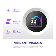 K NZXT KRAKEN Plus V2 240 RGB Display WaKü White RL-KR240-W2 K NZXT KRAKEN Plus V2 240 RGB Display WaKü White RL-KR240-W2