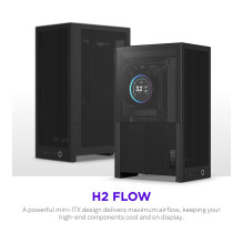 Midi NZXT H2 FLOW (2026) Visiškai juodas MidiTower Mesh CI-H21FB-01