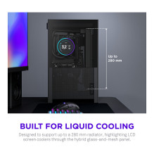 Midi NZXT H2 FLOW (2026) All Black MidiTower Mesh CI-H21FB-01