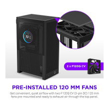 Midi NZXT H2 FLOW (2026) All Black MidiTower Mesh CI-H21FB-01
