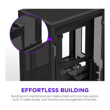 Midi NZXT H2 FLOW (2026) All Black MidiTower Mesh CI-H21FB-01