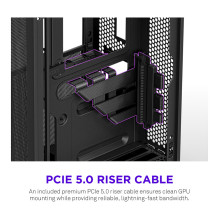 Midi NZXT H2 FLOW (2026) All Black MidiTower Mesh CI-H21FB-01