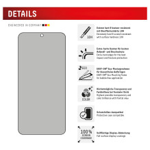 DISPLEX Privacy Full Cover Panzerglas (10H) for Samsung Galaxy S24+ / S25+