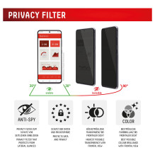 DISPLEX Privacy Full Cover Panzerglas (10H) for Samsung Galaxy S24+ / S25+