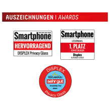 DISPLEX Privacy Full Cover Panzerglas (10H) for Samsung Galaxy S24+ / S25+