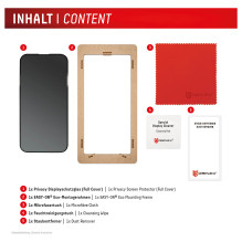 DISPLEX Privacy Full Cover Panzerglas (10H) for Samsung Galaxy S24+ / S25+