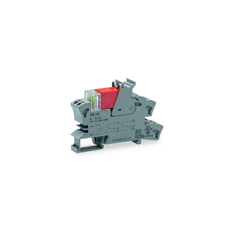WAGO 788-312 Relaismodul, Eingangsnennspannung DC 24 V