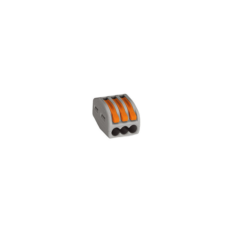 WAGO 222-413 CLASSIC-Verbindungsklemme, fr alle Leiterarten,max. 4 mm, grau