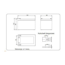 AGM battery ALARMTEC series BP 12V 12Ah AGM battery ALARMTEC series BP 12V 12Ah
