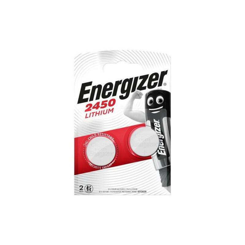 Energizer Battery (CR2450) Button Lithium (2 batteries / blister) 3V