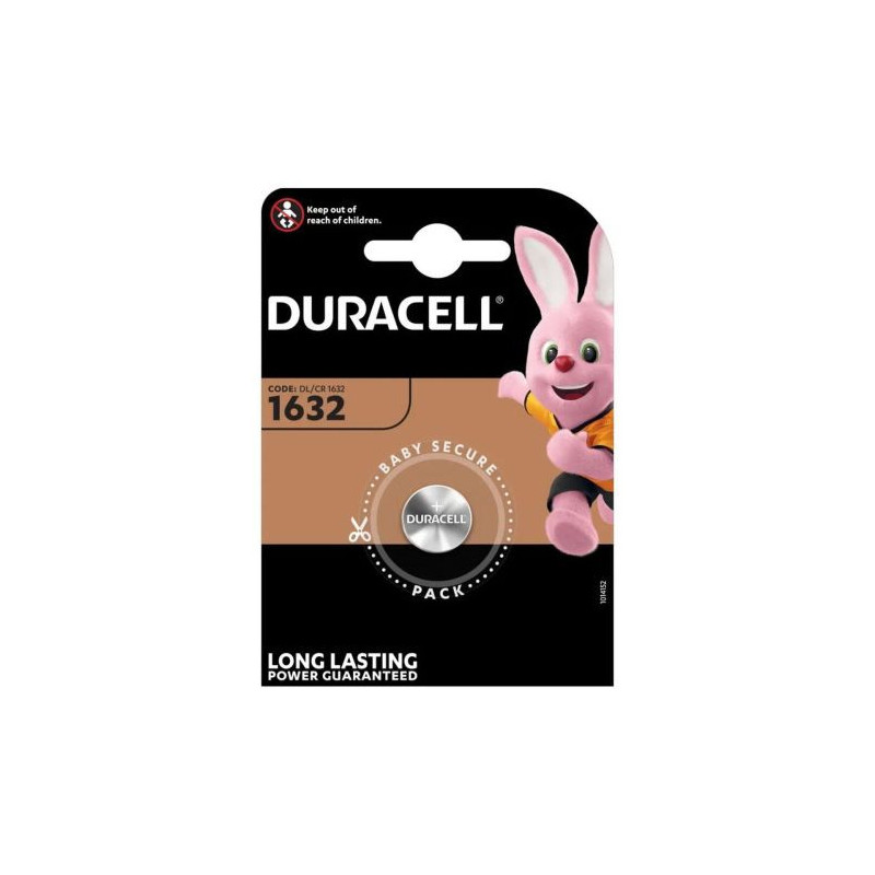 DURACELL Mygtukų ličio baterija (CR1632) (1 baterija / blisteris) 3V