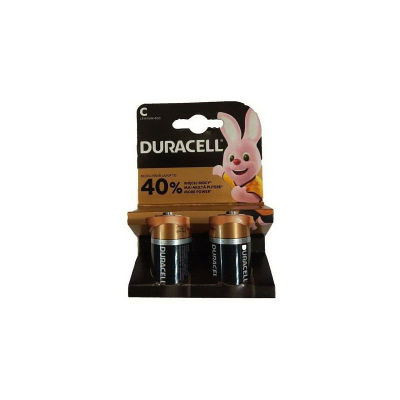 DURACELL Baterija (LR14) C Alkalinė Basic (2 baterijos / blisteris) 1,5V