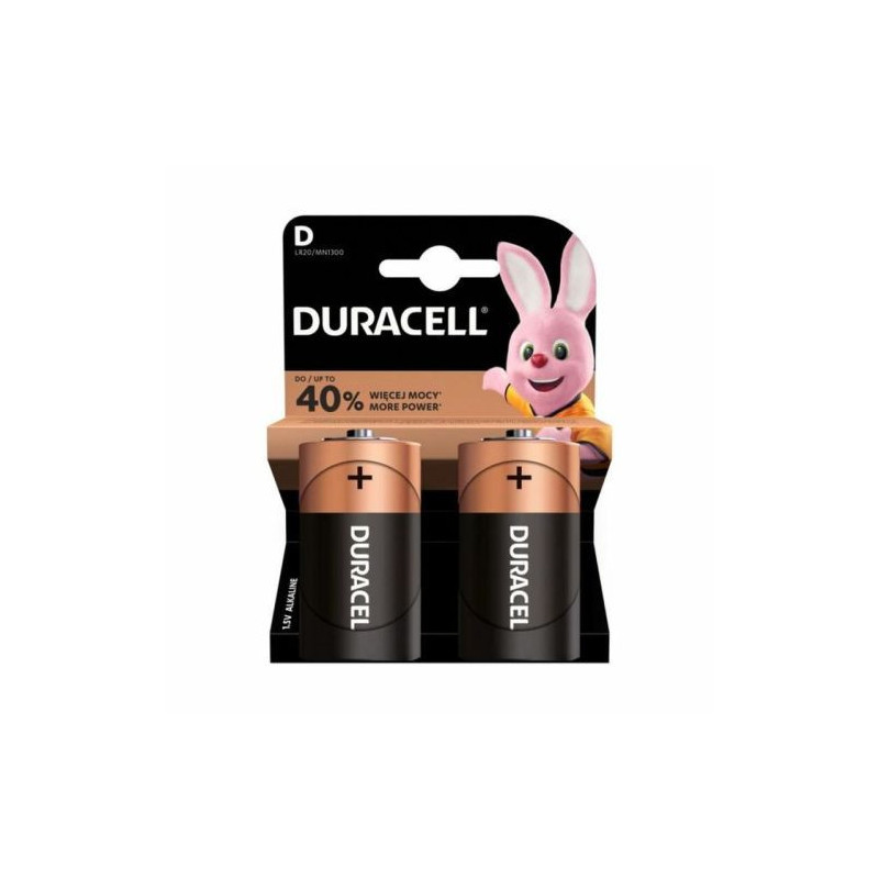 DURACELL Baterija (LR20) D Alkaline Basic (2 baterijos / blisteris) 1,5V