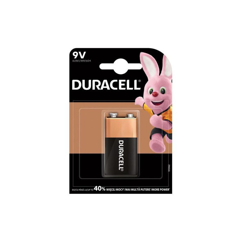 DURACELL Baterija (6LR61) DL Alkalinė Basic (1 baterija / blisteris) 9V