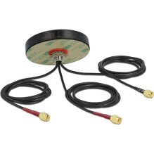 DELOCK Antena LTE MIMO WLAN 802.11 3xSMA-St RG-174 1,0m sw