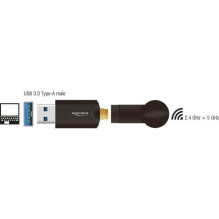 Delock WLAN USB3.0 Stick Dualband 2.4 / 5 GHz WLAN_AC 867+300 externe Antenne Delock WLAN USB3.0 Stick Dualband 2.4 / 5 GHz WLAN_AC 867+300 externe Antenne