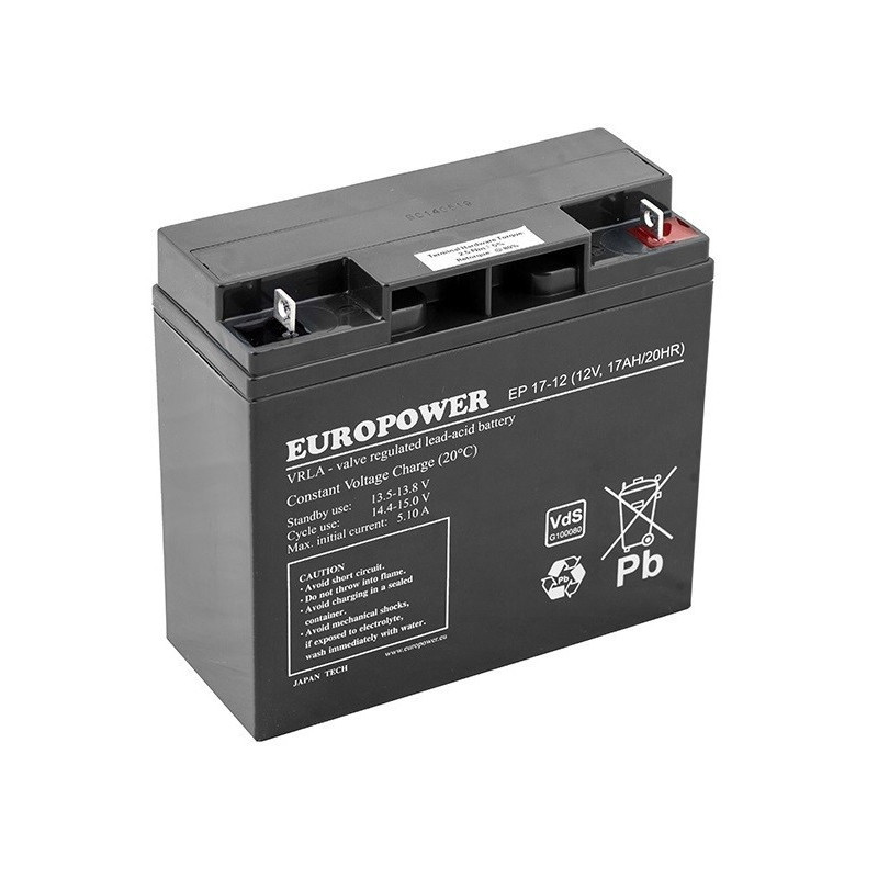 Europower Battery 12V 17Ah AGM Europower EP17-12