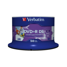 DVD+R Verbatim 8,5GB 50er Spindel double layer printable DVD+R Verbatim 8,5GB 50er Spindel double layer printable