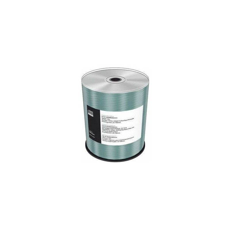 MediaRange CD-R 700MB / 80min ProfLine SILVER T.Print. 100pc