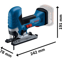 Bosch Powertools Accu-Stichsäge GST 18V-125 S Profesionalus solo (mėlyna / juoda, ohne Akku und Ladegerät) Bosch Powertools Accu-Stichsäge GST 18V-125 S Profesionalus solo (mėlyna / juoda, ohne Akku und Ladegerät)