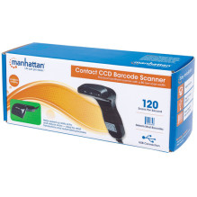 MANHATTAN Barcodescanner Kontakt CCD USB 80mm Black MANHATTAN Barcodescanner Kontakt CCD USB 80mm Black