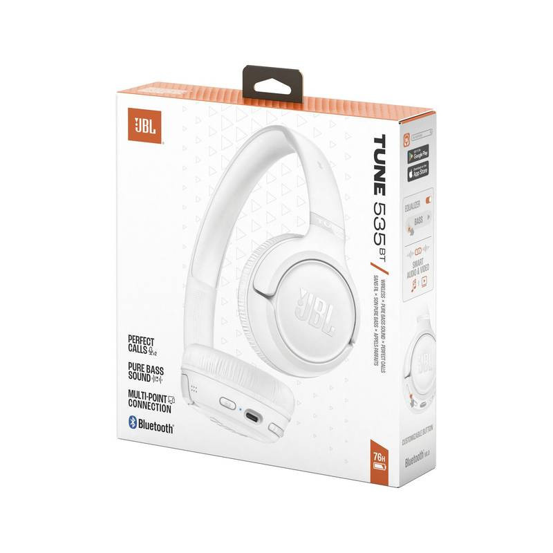 Ausinės JBL Tune 535 BT baltos