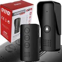 Domofonas EURA ADP-09A3 Black, laisvų rankų įranga Domofonas EURA ADP-09A3 Black, laisvų rankų įranga
