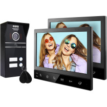 Eura Wideodomofon EURA VDP-80C5 - dwurodzinny, juodas, 2x LCD 7'', FHD, obsuga 2 güng, kamera 1080p., czytnanik RF Eura Wideodomofon EURA VDP-80C5 - dwurodzinny, juodas, 2x LCD 7'', FHD, obsuga 2 güng, kamera 1080p., czytnanik RF