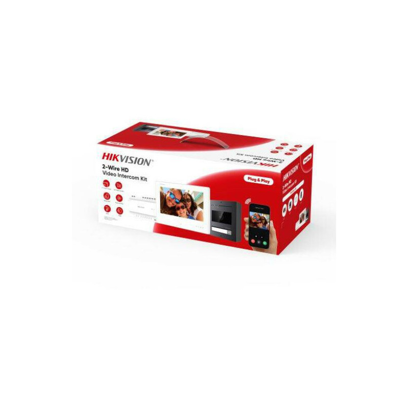 VIDEO INTERCOM SET DS-KIS704EY / ALUMINUM Hikvision