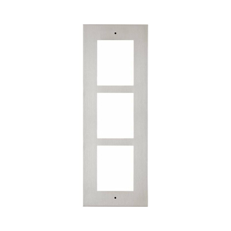 2N IP VERSO flush-mount front plate for 3 modules 9155013