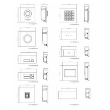 DAHUA DHI-VTO4202FB-MB1 – Ein-Tasten-Modul – juoda