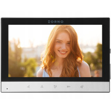 Orno ALERTO, single-family video intercom set, 4-wire, 7", touch panel, Black